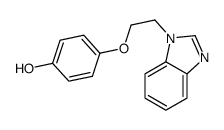 4-[2-(benzimidazol-1-yl)ethoxy]phenol结构式