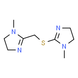 2-Imidazoline,2,2-(methylenethio)bis[1-methyl-(8CI) Structure