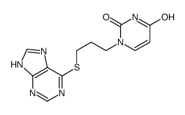 1-[3-(7H-purin-6-ylsulfanyl)propyl]pyrimidine-2,4-dione Structure