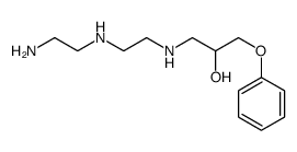 1-[2-(2-aminoethylamino)ethylamino]-3-phenoxypropan-2-ol结构式