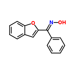 (E)-1-(1-Benzofuran-2-yl)-N-hydroxy-1-phenylmethanimine结构式