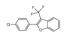 2-(4-chlorophenyl)-3-(trifluoromethyl)-1-benzofuran结构式