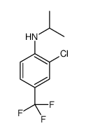 2-chloro-N-propan-2-yl-4-(trifluoromethyl)aniline结构式