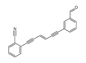 2-[6-(3-formylphenyl)hex-3-en-1,5-diynyl]benzonitrile Structure