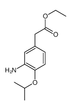 ethyl 2-(3-amino-4-propan-2-yloxyphenyl)acetate结构式