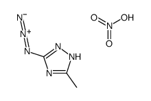 3-azido-5-methyl-1H-1,2,4-triazole,nitric acid Structure