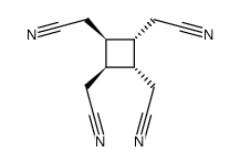 2,2',2'',2'''-((1R,2R,3S,4S)-cyclobutane-1,2,3,4-tetrayl)tetraacetonitrile结构式