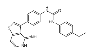 1-[4-(4-aminothieno[3,2-c]pyridin-3-yl)phenyl]-3-(4-ethylphenyl)urea Structure