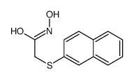 N-hydroxy-2-naphthalen-2-ylsulfanylacetamide Structure