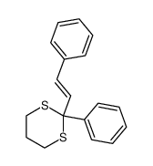 2-phenyl-2-styryl-1,3-dithiane结构式