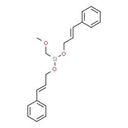methoxymethylbis[(3-phenylallyl)oxy]silane Structure