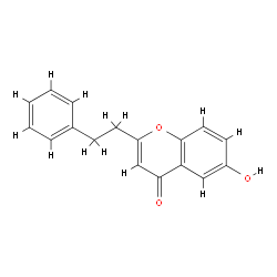 6-Hydroxy-2-(2-phenylethyl)chromone Structure