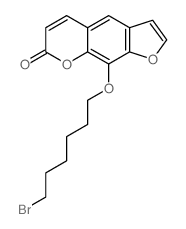 7H-Furo[3,2-g][1]benzopyran-7-one,9-[(6-bromohexyl)oxy]- Structure
