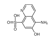 8-Quinolinesulfonic acid,5-amino-6-hydroxy- Structure
