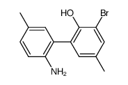2'-amino-3-bromo-5,5'-dimethyl-biphenyl-2-ol Structure