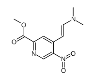 (E)-methyl 4-(2-(dimethylamino)vinyl)-5-nitropicolinate结构式