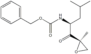 benzyl ((S)-4-methyl-1-((R)-2-methyloxiran-2-yl)-1-oxopentan-2-yl)carbamate Structure