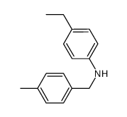 4-ethyl-N-(4-methylbenzyl)aniline结构式