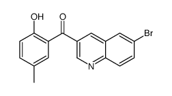 (6-bromoquinolin-3-yl)-(2-hydroxy-5-methylphenyl)methanone结构式