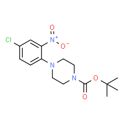 1-Boc-4-(4-chloro-2-nitrophenyl)piperazine结构式