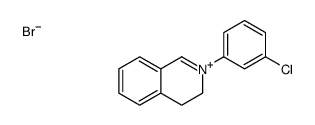 2-(3-chlorophenyl)-3,4-dihydroisoquinolin-2-ium,bromide结构式