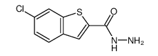 6-chloro-1-benzothiophene-2-carbohydrazide结构式