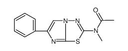 N-methyl-N-(6-phenylimidazo[2,1-b][1,3,4]thiadiazol-2-yl)acetamide结构式