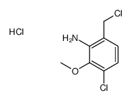 3-chloro-6-(chloromethyl)-2-methoxyaniline,hydrochloride Structure