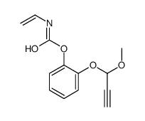 [2-(1-methoxyprop-2-ynoxy)phenyl] N-ethenylcarbamate结构式