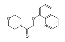 1-morpholin-4-yl-2-quinolin-8-yloxyethanone Structure