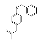 1-(4-benzylsulfanylphenyl)propan-2-one结构式