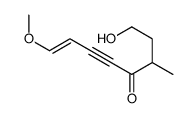 1-hydroxy-8-methoxy-3-methyloct-7-en-5-yn-4-one结构式