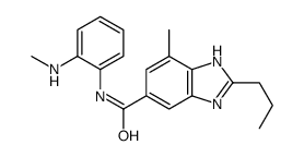 7-methyl-N-[2-(methylamino)phenyl]-2-propyl-3H-benzimidazole-5-carboxamide Structure