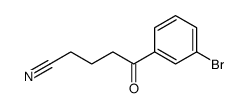 5-(3-BROMOPHENYL)-5-OXOVALERONITRILE structure