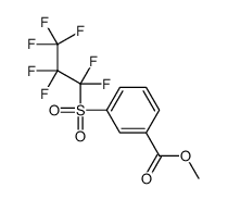 methyl 3-(1,1,2,2,3,3,3-heptafluoropropylsulfonyl)benzoate Structure