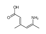 5-amino-3-methylhexa-2,4-dienoic acid Structure