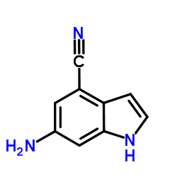 6-Amino-1H-indole-4-carbonitrile Structure