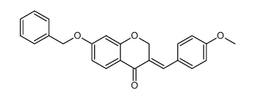 3-Benzylidene-7-benzyloxy-4'-methoxy-4-chromanone Structure