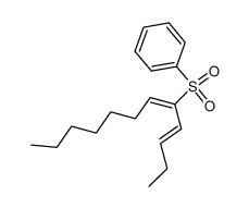 EE-<(1-butene-1-yl 1 octenyl) sulfonyl>benzene Structure