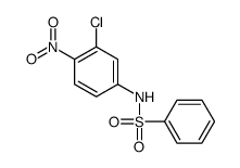 N-(3-chloro-4-nitrophenyl)benzenesulfonamide结构式