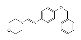 1-morpholin-4-yl-N-(4-phenylmethoxyphenyl)methanimine结构式