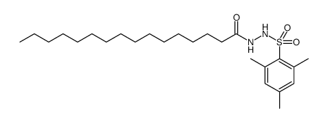 Hexadecanoic acid, 2-[(2,4,6-trimethylphenyl)sulfonyl]hydrazide Structure