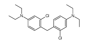 3-chloro-4-[[2-chloro-4-(diethylamino)phenyl]methyl]-N,N-diethylaniline Structure