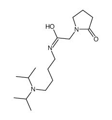 N-[4-[di(propan-2-yl)amino]butyl]-2-(2-oxopyrrolidin-1-yl)acetamide Structure