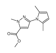 5-carbomethoxy-3-(2,5-dimethylpyrrolyl)-1-methylpyrazole结构式