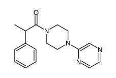 2-phenyl-1-(4-pyrazin-2-ylpiperazin-1-yl)propan-1-one Structure