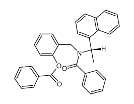 O,N-dibenzoyl-(S)-o-(1-α-naphthylethylaminomethyl)phenol Structure