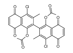 5,5'-Diacetoxy-8,8'-dichlor-7,7'-dimethyl-6,6'-binaphthyl-1,4:1',4'-dichinon Structure