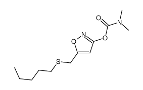 [5-(pentylsulfanylmethyl)-1,2-oxazol-3-yl] N,N-dimethylcarbamate结构式