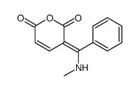 3-[methylamino(phenyl)methylidene]pyran-2,6-dione Structure
